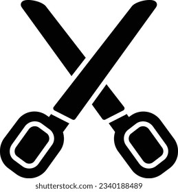 Scissors Vector Icon Glyph Style
