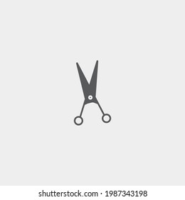 Scissors vector icon illustration sign