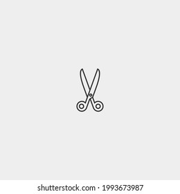 Scissors vector icon illustration sign