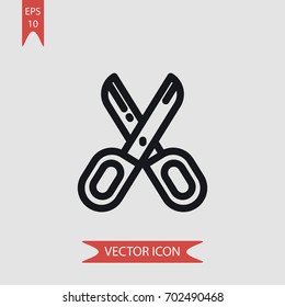 Scissors vector icon illustration symbol