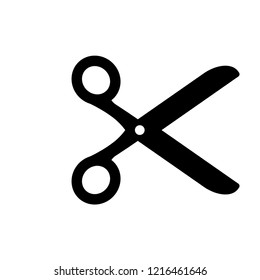 Scissors vector icon, isolated graphic element