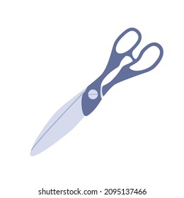 Scissors vector icon isolated. Kitchen scissors flat illustration isolated on white background
