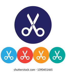 Scissors   vector icon , lorem ipsum Flat design