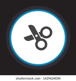 Scissors Vector icon . Lorem Ipsum Illustration design