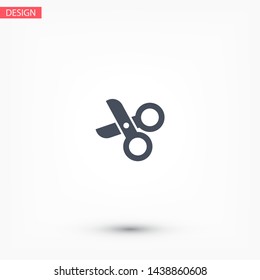 Scissors Vector icon . Lorem Ipsum Illustration design