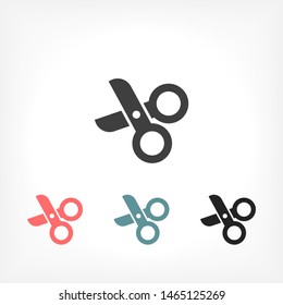 Scissors Vector icon . Lorem Ipsum Illustration design