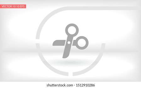 Scissors Vector icon . Lorem Ipsum Illustration design