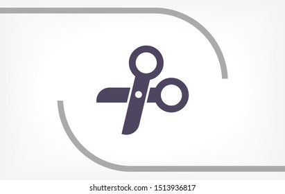 Scissors Vector icon . Lorem Ipsum Illustration design