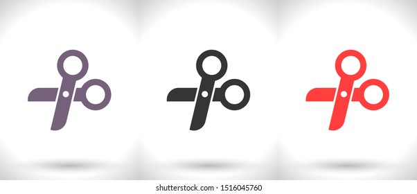 Scissors Vector icon . Lorem Ipsum Illustration design