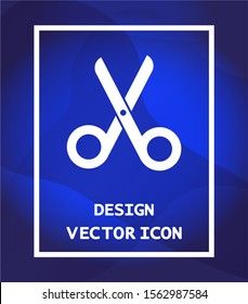 Scissors vector icon , lorem ipsum Flat design