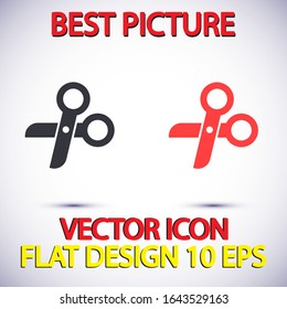Scissors Vector icon . Lorem Ipsum Illustration design