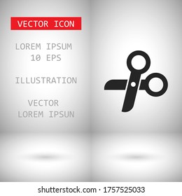 Scissors Vector icon . Lorem Ipsum Illustration design