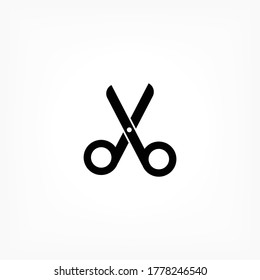 Scissors vector icon , lorem ipsum Flat design