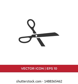 Scissors vector icon in modern design style for web site and mobile app