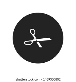 Scissors vector icon in modern design style for web site and mobile app