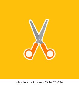 Scissors vector icon. Sign. Symbol. Grooming Icon on Transparent Background stock illustration