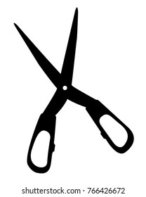 scissors vector icon silhouette pictogram 