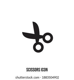 Scissors vector icon. Simple flat icon. Scissor silhouette.