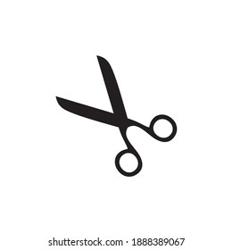 Scissors vector icon. Simple flat icon. Scissor silhouette.