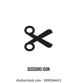 Scissors vector icon. Simple flat icon. Scissor silhouette.