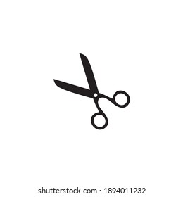 Scissors vector icon. Simple flat icon. Scissor silhouette.