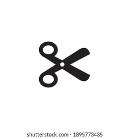 Scissors vector icon. Simple flat icon. Scissor silhouette.
