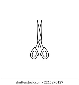 Scissors vector icon. Simple flat icon. Scissor silhouette. on white background. EPS 10