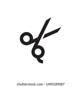 Scissors vector icon. Scissors symbol. Linear style sign for mobile concept and web design. Scissors symbol illustration. Pixel vector graphics - Vector.