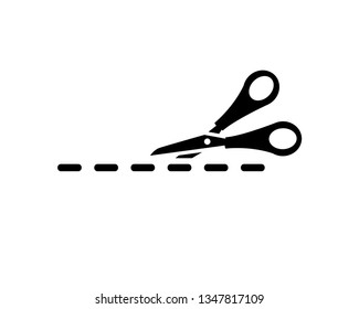 scissors vector icon template