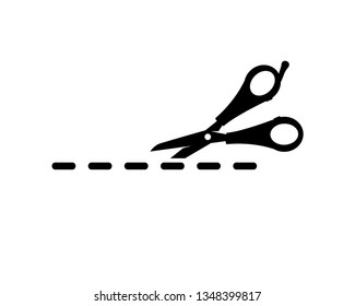 scissors vector icon template