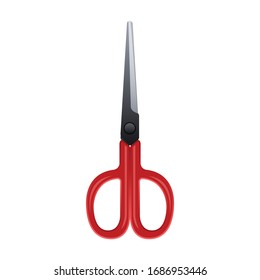 Schere Vektorillustration Symbol.Realistische Vektorillustration Symbol einzeln auf weißer Hintergrund-Schere.