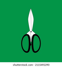 Scissors vector illustration with background for symbols, icons design