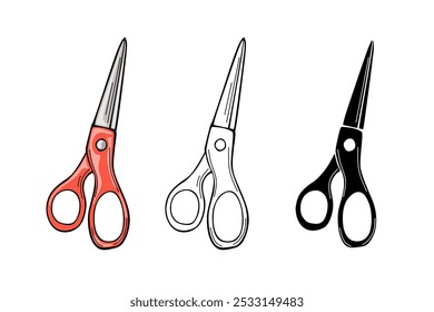 Scissors Vector illustration Cartoon style