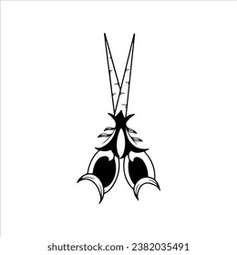 scissors vector illustration with concept