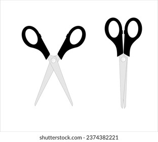 ilustración vectorial de tijeras aislada en fondo blanco
