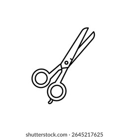 Scissors vector illustration isolated on a white background.
