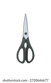 Ilustración vectorial de tijeras aislada sobre fondo blanco