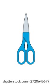 Ilustración vectorial de tijeras aislada sobre fondo blanco