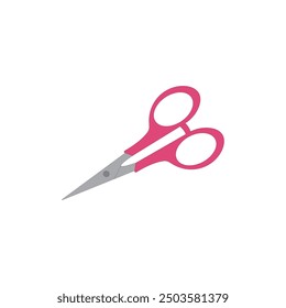 Scissors vector illustration on white background. School supply