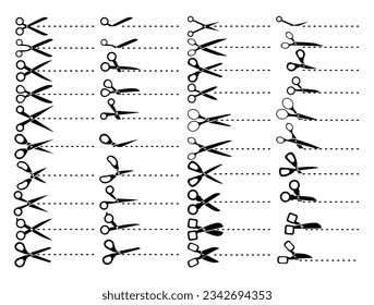 Schere Vektorgrafik, Silhouettendesign. EPS10