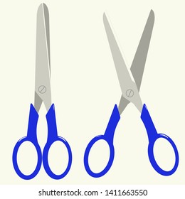 Scissors vector isolated image on white background