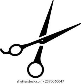 Scissors vector logo design template. Hair salon logo with scissors 