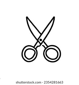 Scissors Vector Minimal Line Art