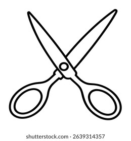 Scissors Vector on White Background