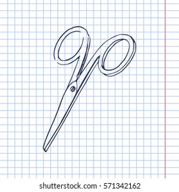 scissors vector scetch