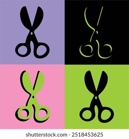 scissors vector. sharp scissors. cute scissors. scissors stickers.