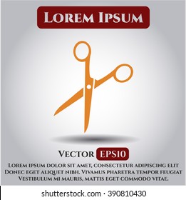 Scissors vector symbol