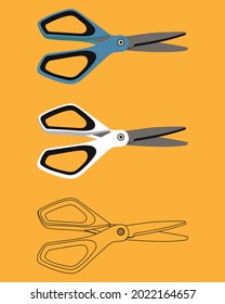 Scissors Vector - Used to Cut Paper or Anything Else