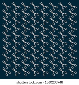 Scissors wallpaper, illustration, vector on white background.