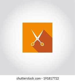 Scissors - web symbol, internet design element, vector illustration